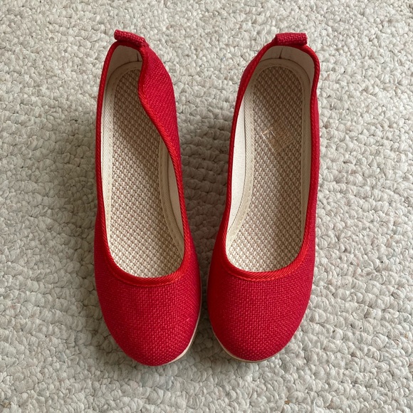 Red wedge heels - Picture 3 of 7
